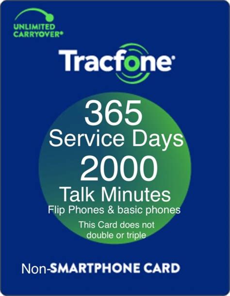 tracfone 1 year refill card